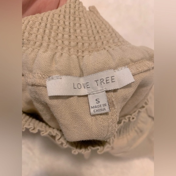 Love Tree High Waist Tan Shorts - Picture 5 of 6